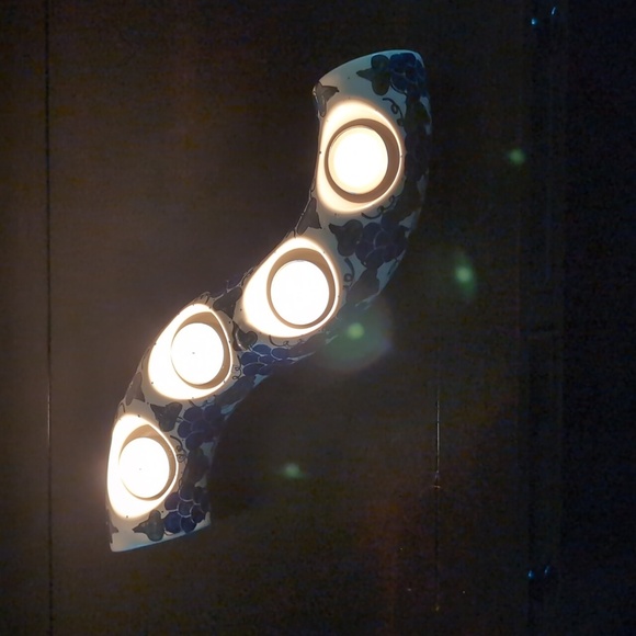 Andy Unikat Polish Pottery Advent Candle Centerpiece - Hand Made Hand Painted - Picture 3 of 15